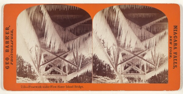 George Barker, Frostwork under Sister Island Bridge.