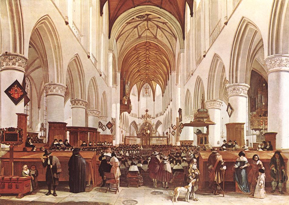 Gerrit Adriaenszoon Berckheyde, The Interior of the Grote Kerk, Haarlem