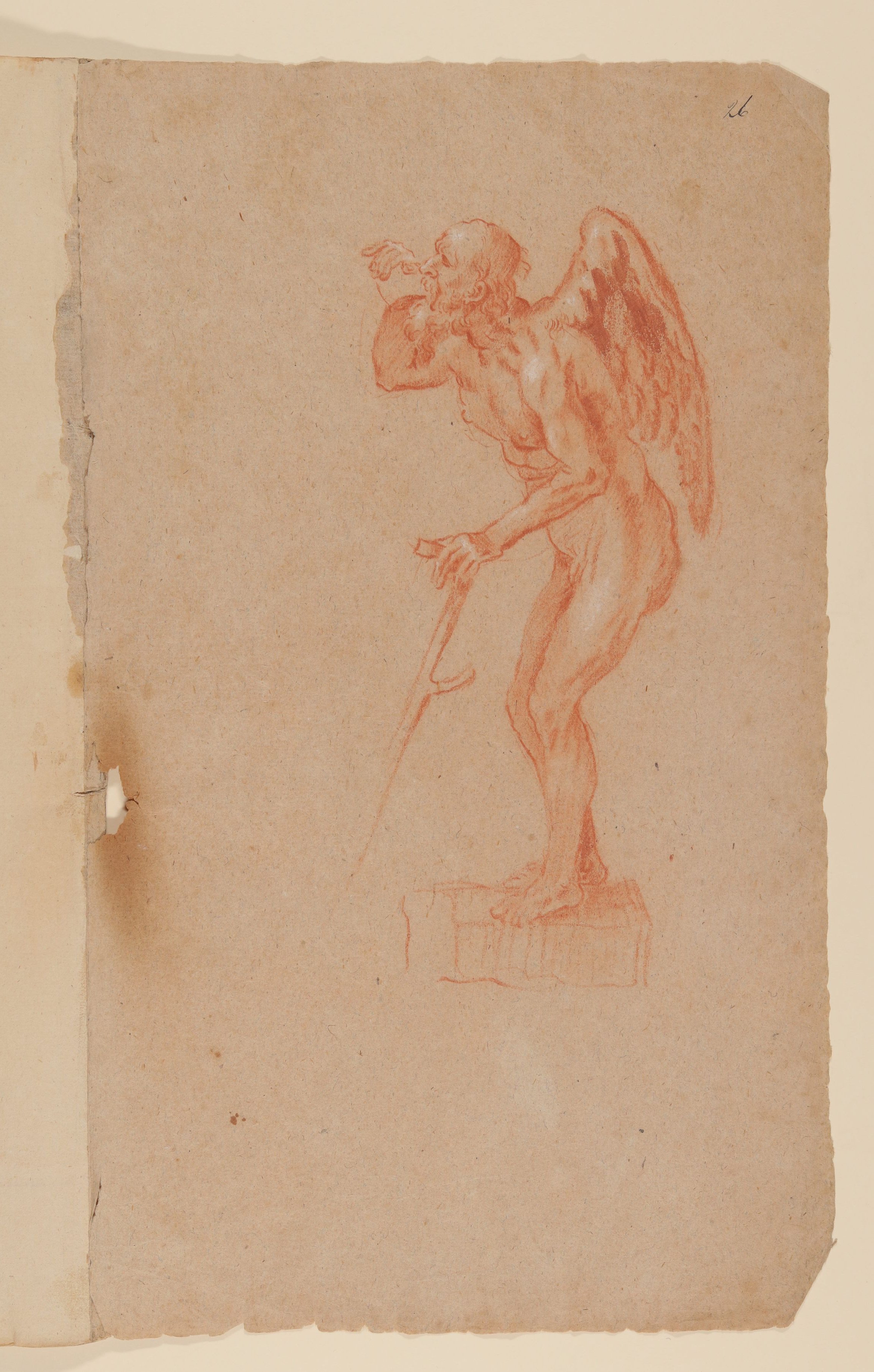 Francois Perrier (Maler), Chronos [Detail nach dem Frontispiz von François Perriers "Icones et Segmenta Nobilium Signorum et Statuarum..." (1638)]