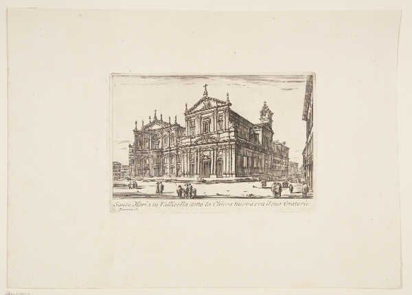 Giovanni Battista Piranesi, Santa Maria-kirken i Vallicella, kaldet la Chiesa nuova, med dets oratorie