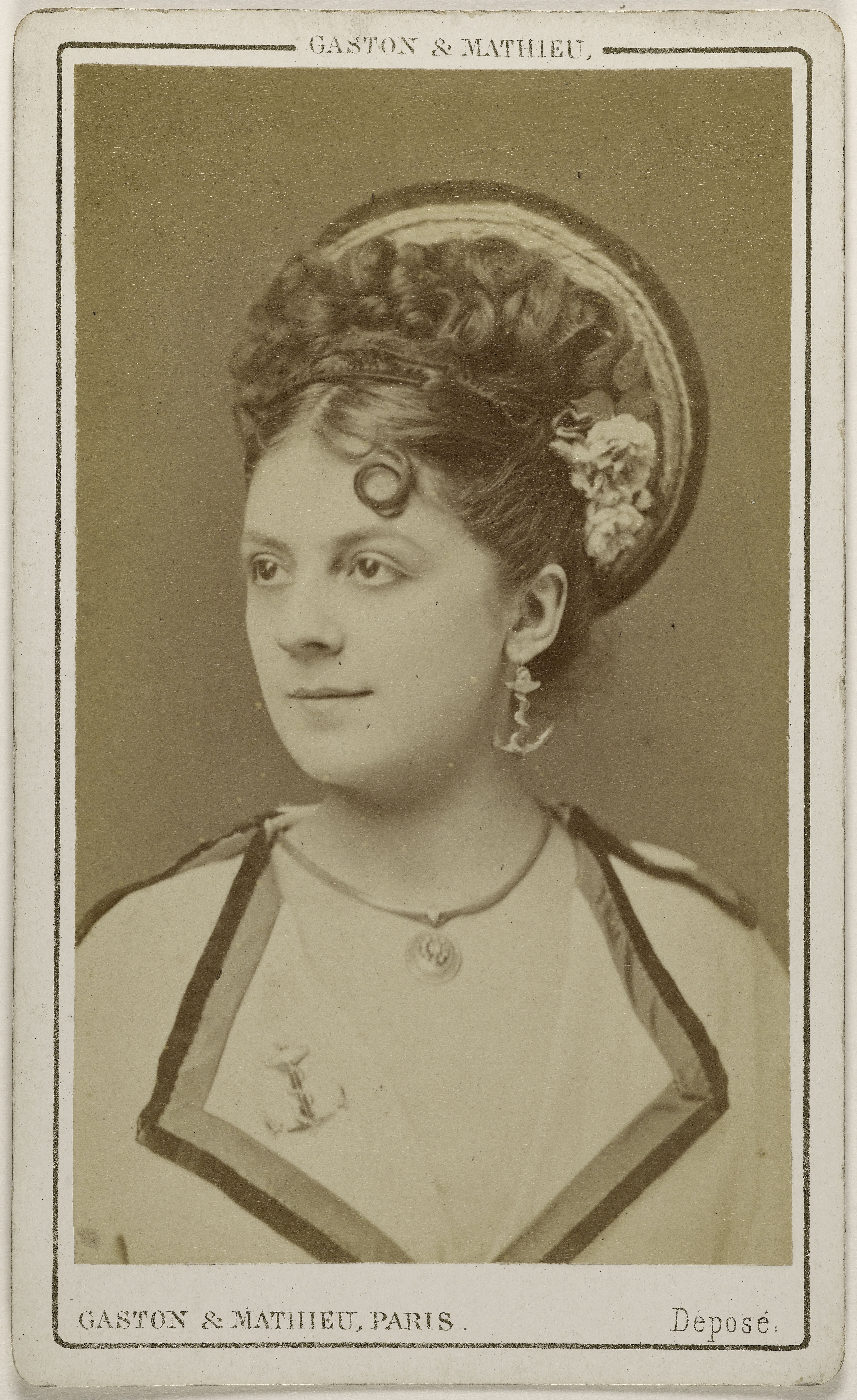 Mathieu & Cie Gaston, Portrait de Béranger, Berthe, (actrice)