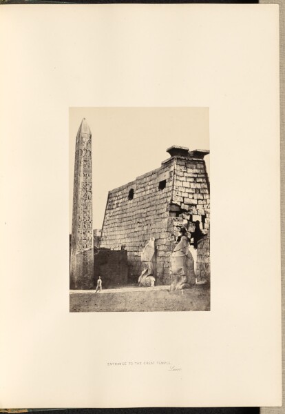 Francis Frith, Entrance to the Great Temple, Luxor