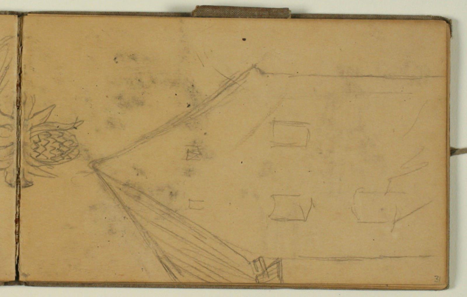 Niels Larsen Stevns, Studie af husgavl