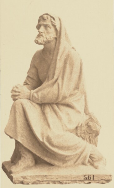 Édouard Baldus, ["La Religion", Sculpture by Jean Bonnassieux, Decoration of the Louvre, Paris]