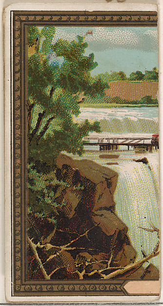 W. Duke, Sons & Co., Falls of Niagara, New York, from the Rulers, Flags, and Coats of Arms series (N126-2) issued by W. Duke, Sons & Co.
