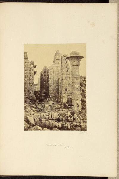 Francis Frith, The Court of Shishak, Karnac