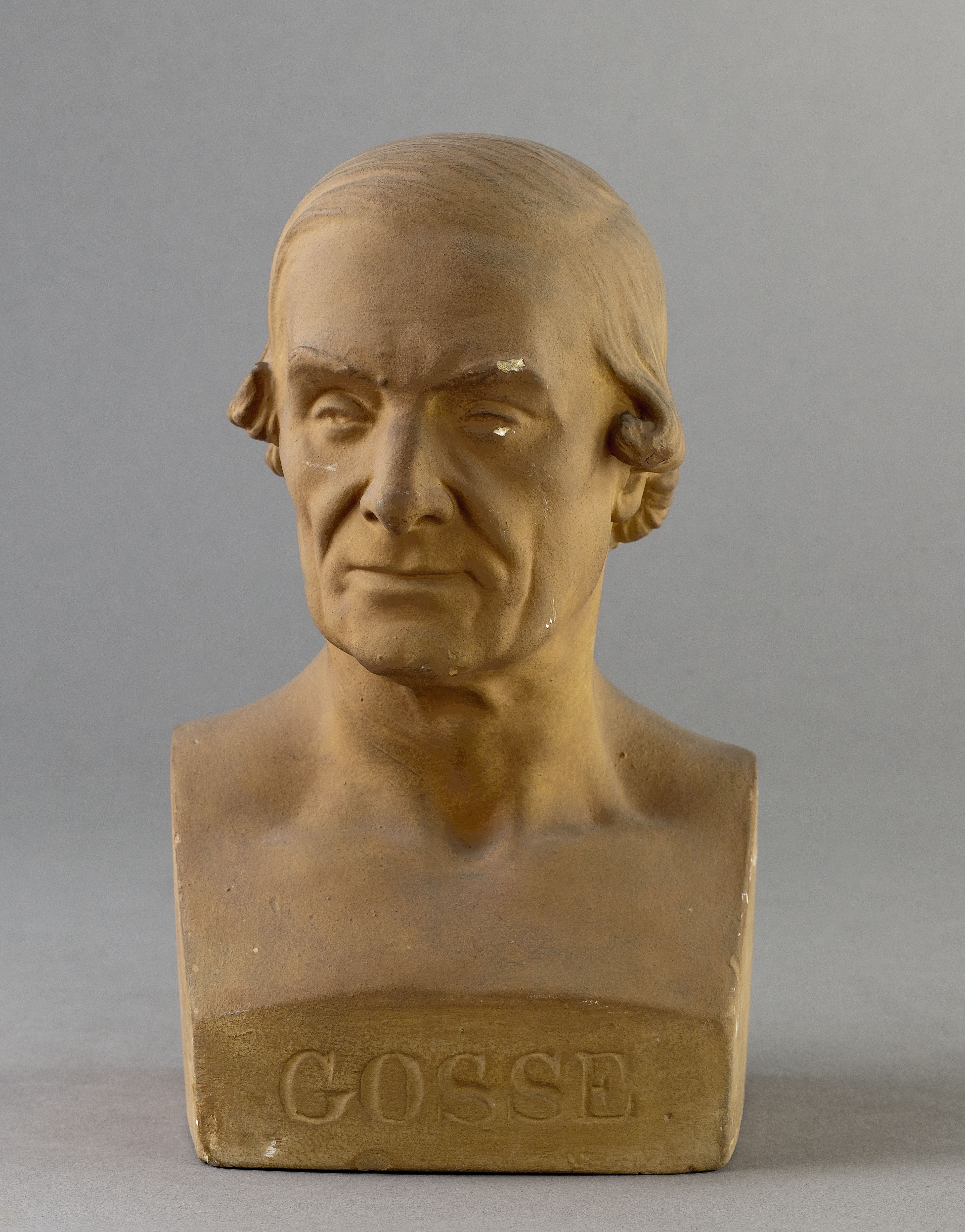 Jean Pierre Dantan, Portrait sérieux du peintre Louis-François-Nicolas Gosse (1787-1878).