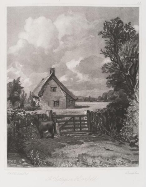 Constable, John RA, A Cottage in a Cornfield