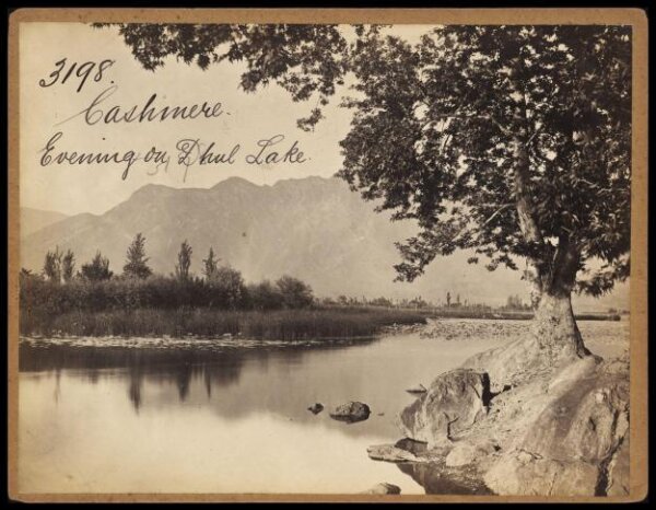 Francis Frith, Cashmere.  Evening on Dhul Lake