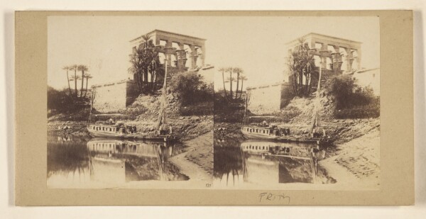 Francis Frith, [Le Temple hypethre sur l'ile de Philae No. 3]