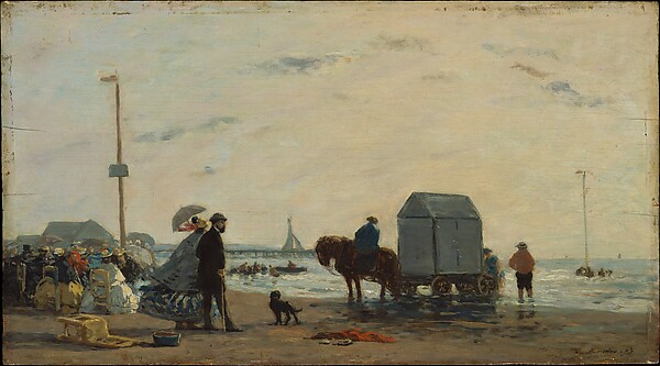 Eugène Boudin, On the Beach at Trouville