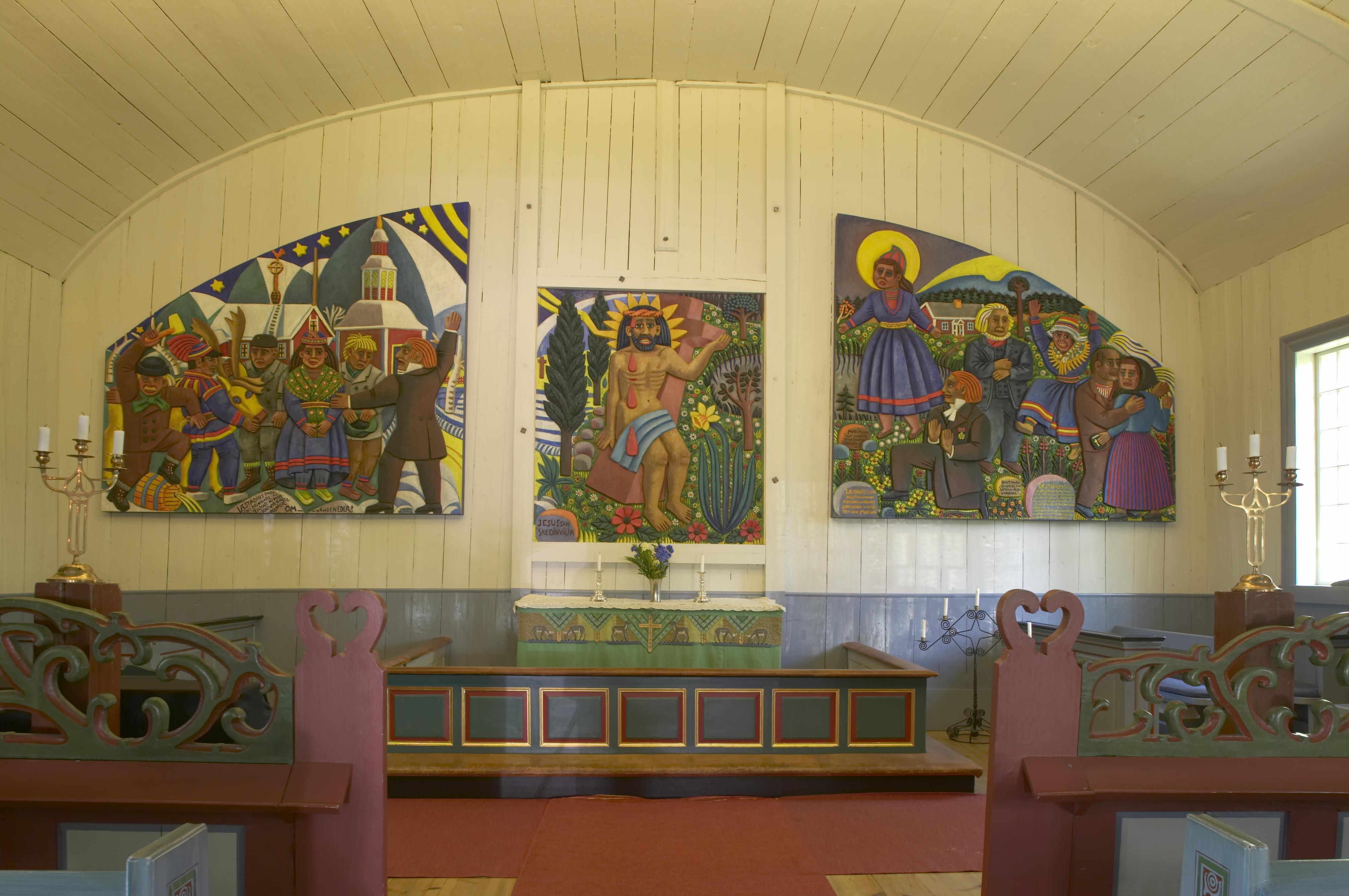 Bengt A Lundberg, Jukkasjärvi kyrka