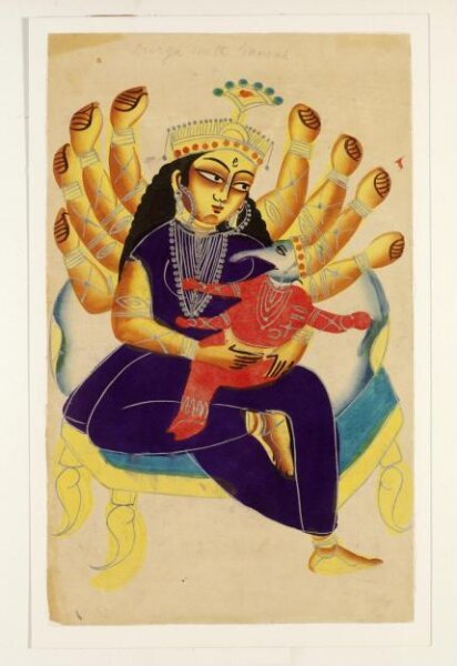 Unknown, Durga and Ganesha