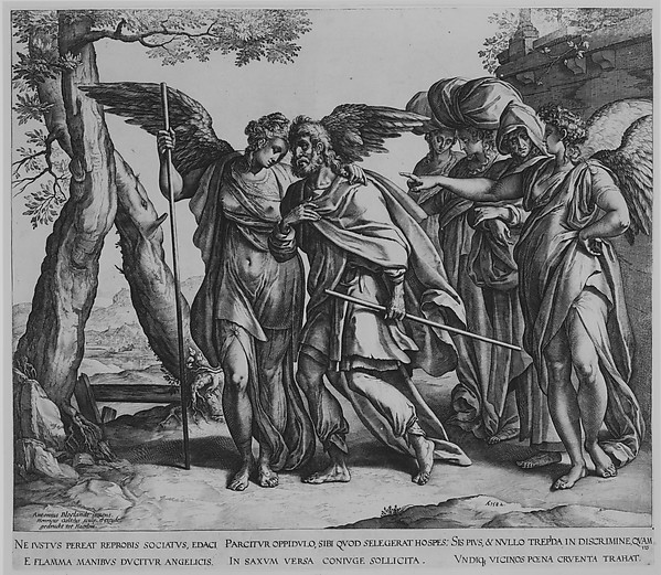 Hendrick Goltzius, Lot's Flight from Sodom