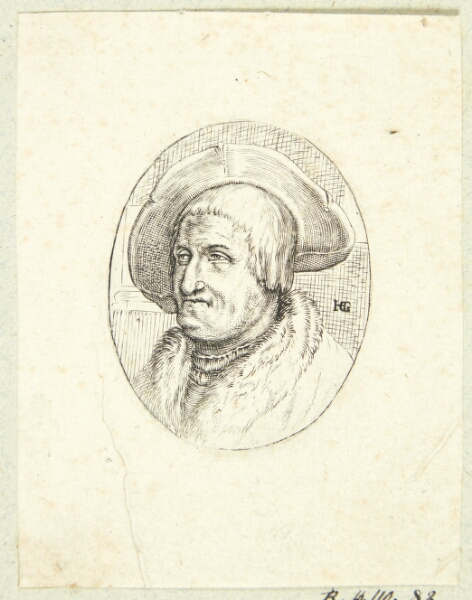 Hendrick Goltzius, Fantasiportræt af gammel mand med hat