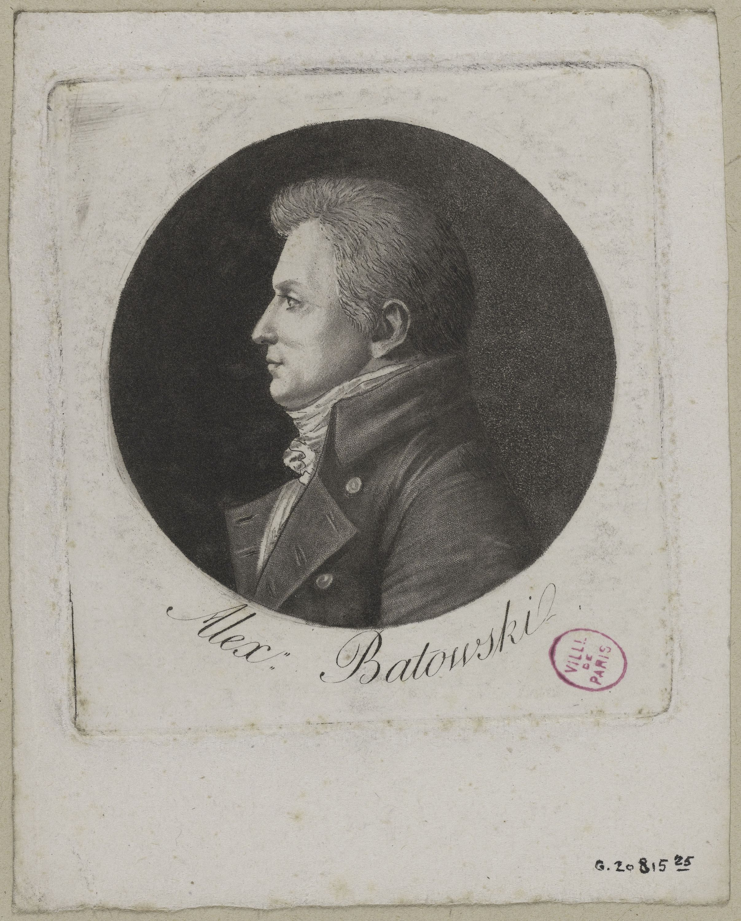 Edmé Quenedey, Portrait de Alex Batowski