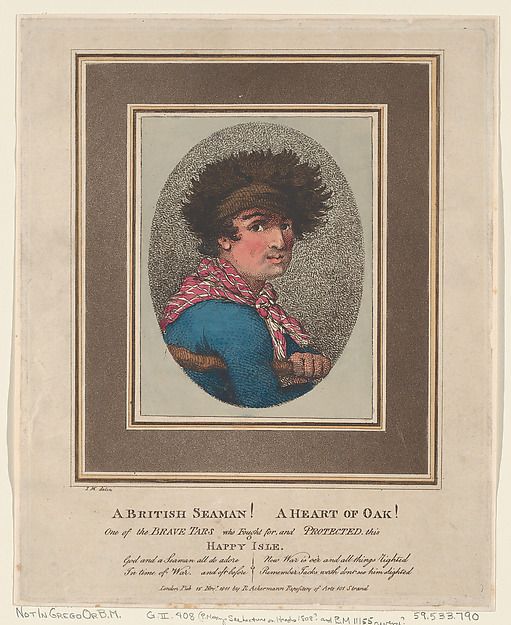 Thomas Rowlandson, A British Seaman! A Heart of Oak!