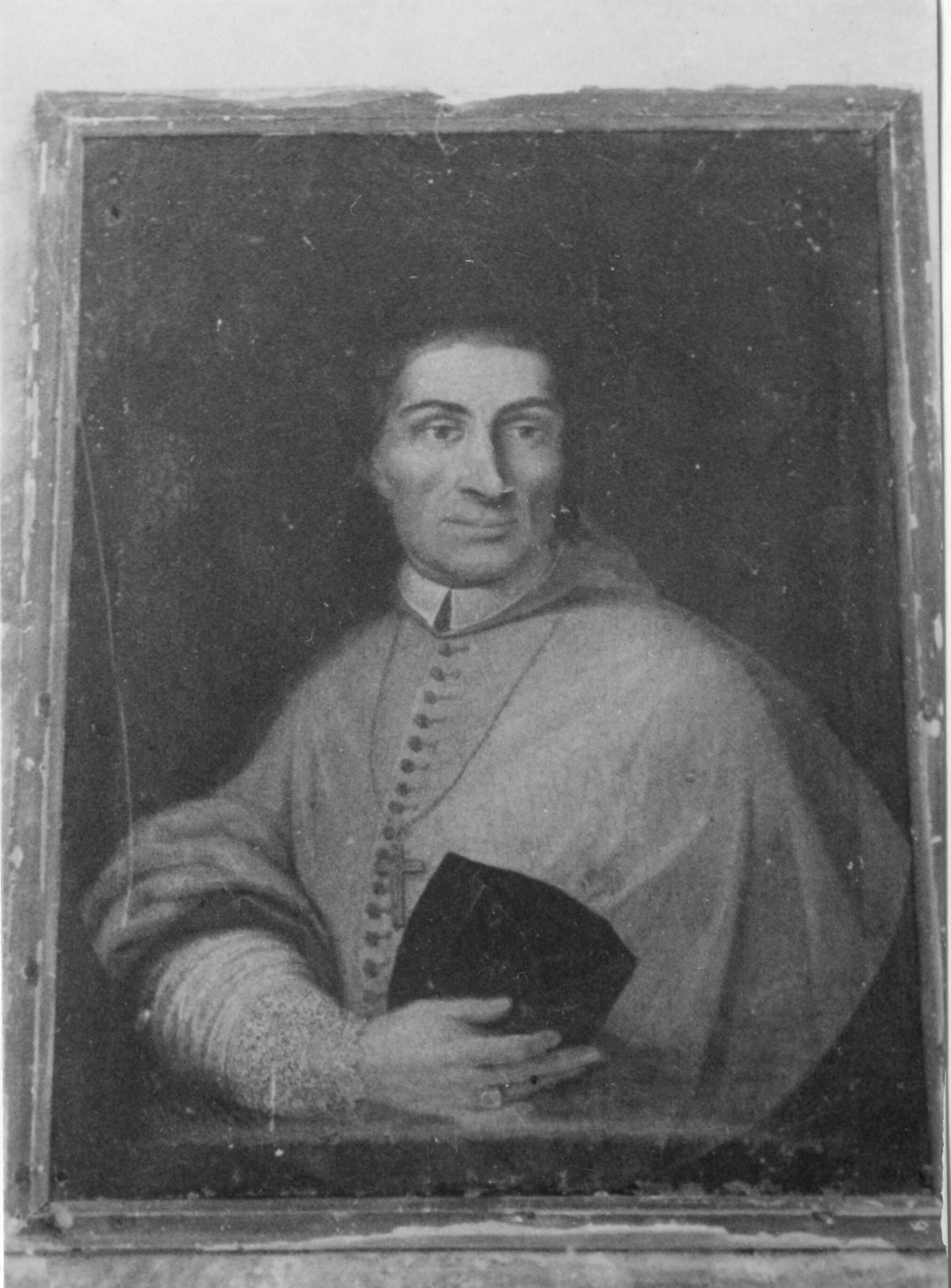 Branko Fučić, Valica (Umag), kapela sv. Jeronima, detalj: portret biskupa Jerolima Fonde