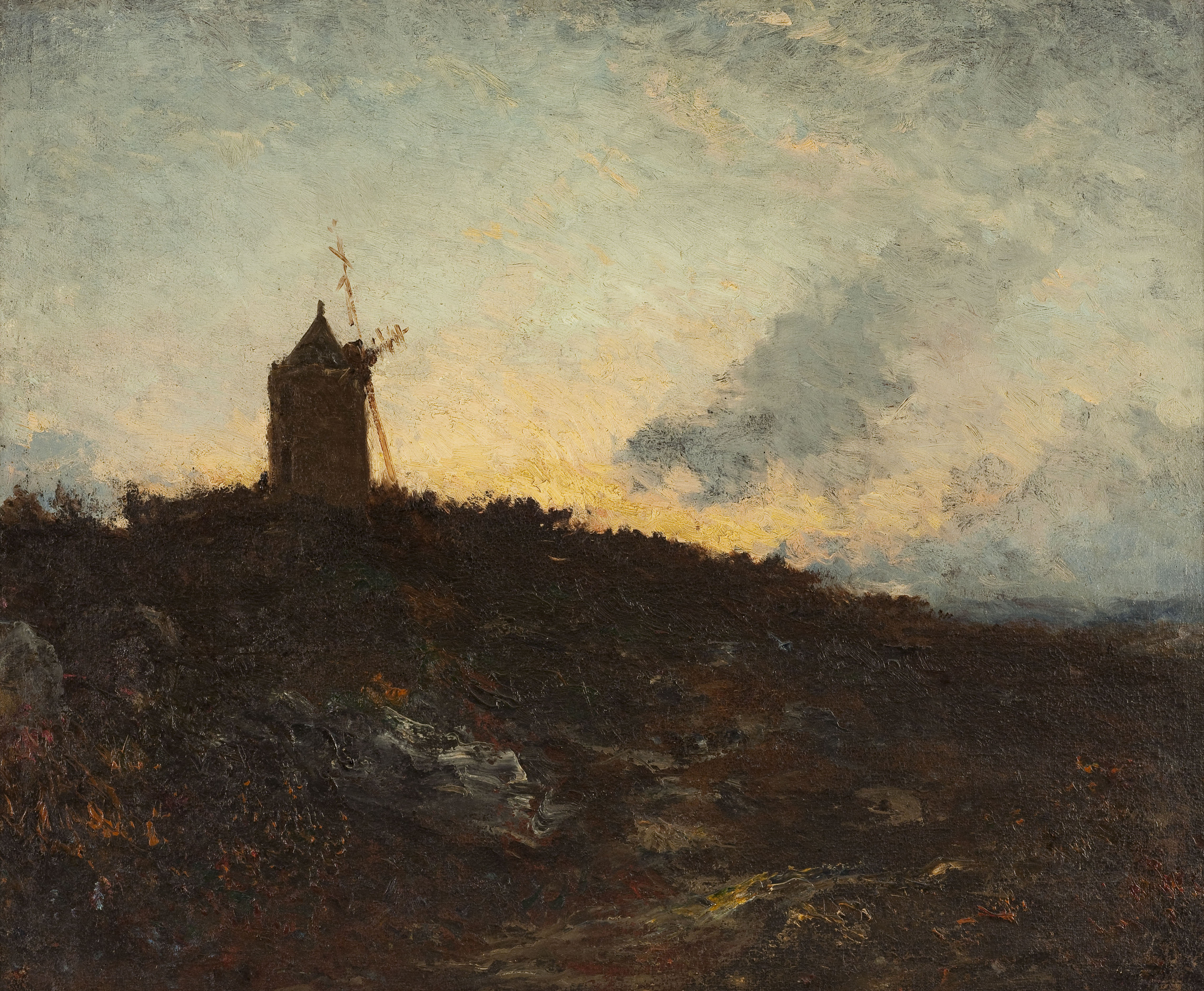 Félix Ziem, Le Moulin [environs de Martigues]