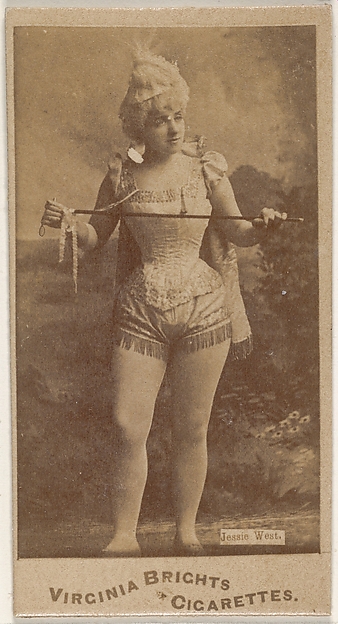 Allen & Ginter, Jessie West, from the Actors and Actresses series (N45, Type 1) for Virginia Brights Cigarettes