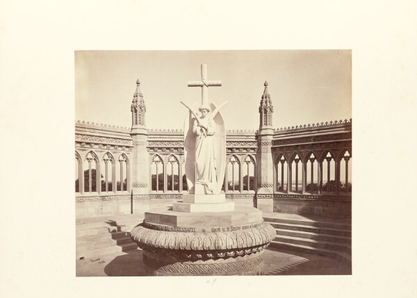 Samuel Bourne, Cawnpore; The Memorial Well, the Marble Statue by Marochetti, from the Entrance
