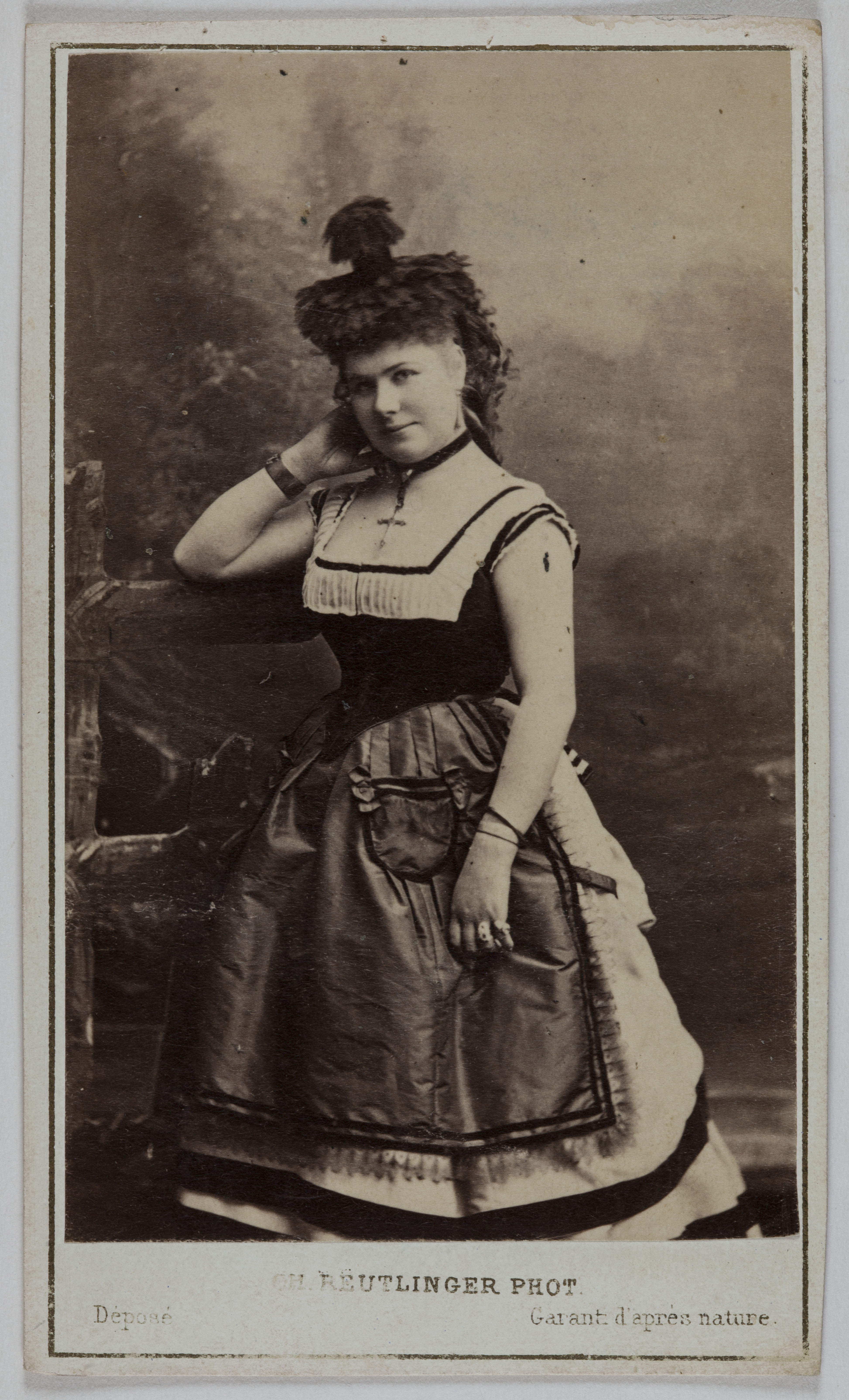Charles Reutlinger, Portrait de Julia Baron (née Jenny Boudin), (vers 1836- ), (actrice)