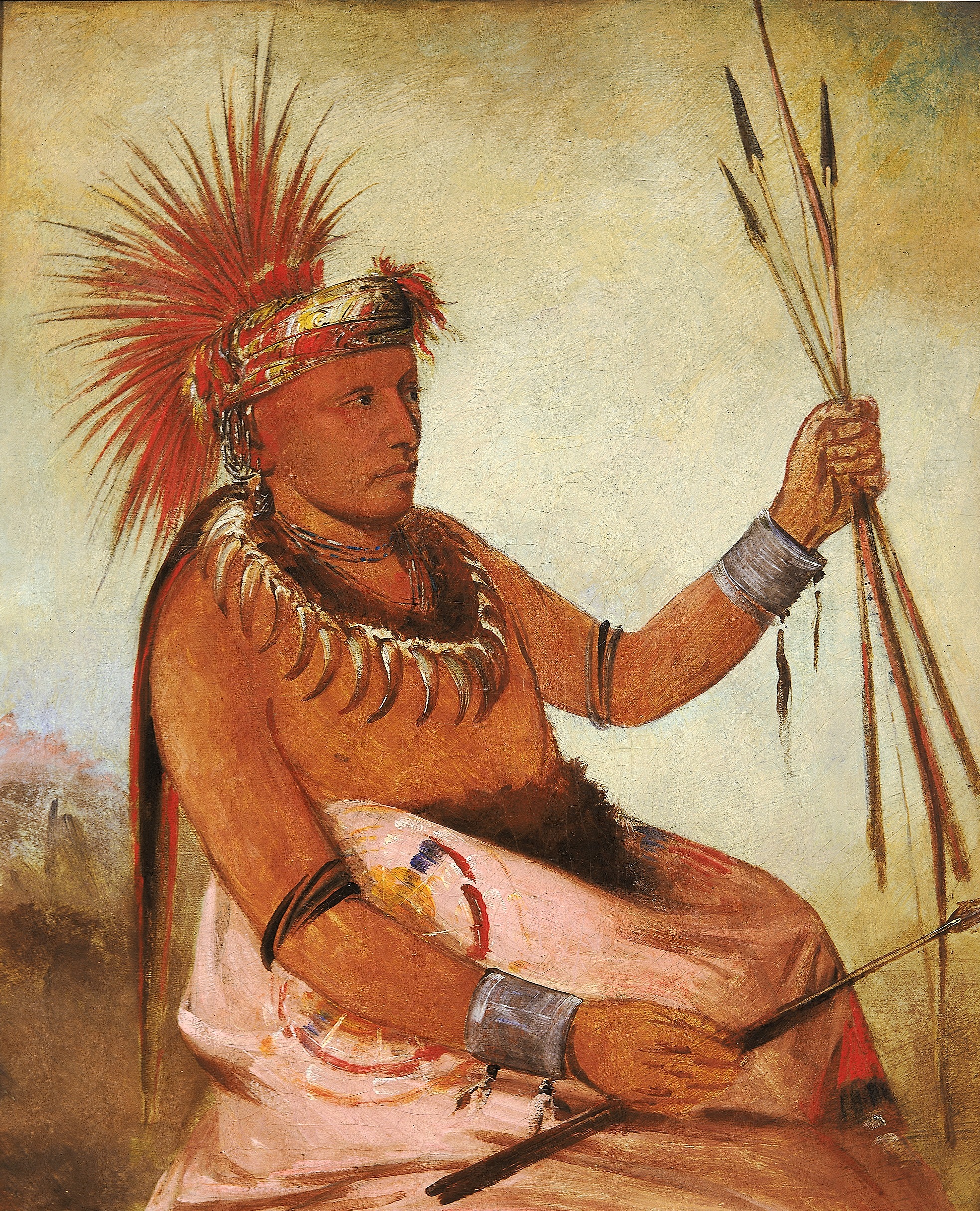 George Catlin, Wos-cóm-mun, Busy Man, a Brave