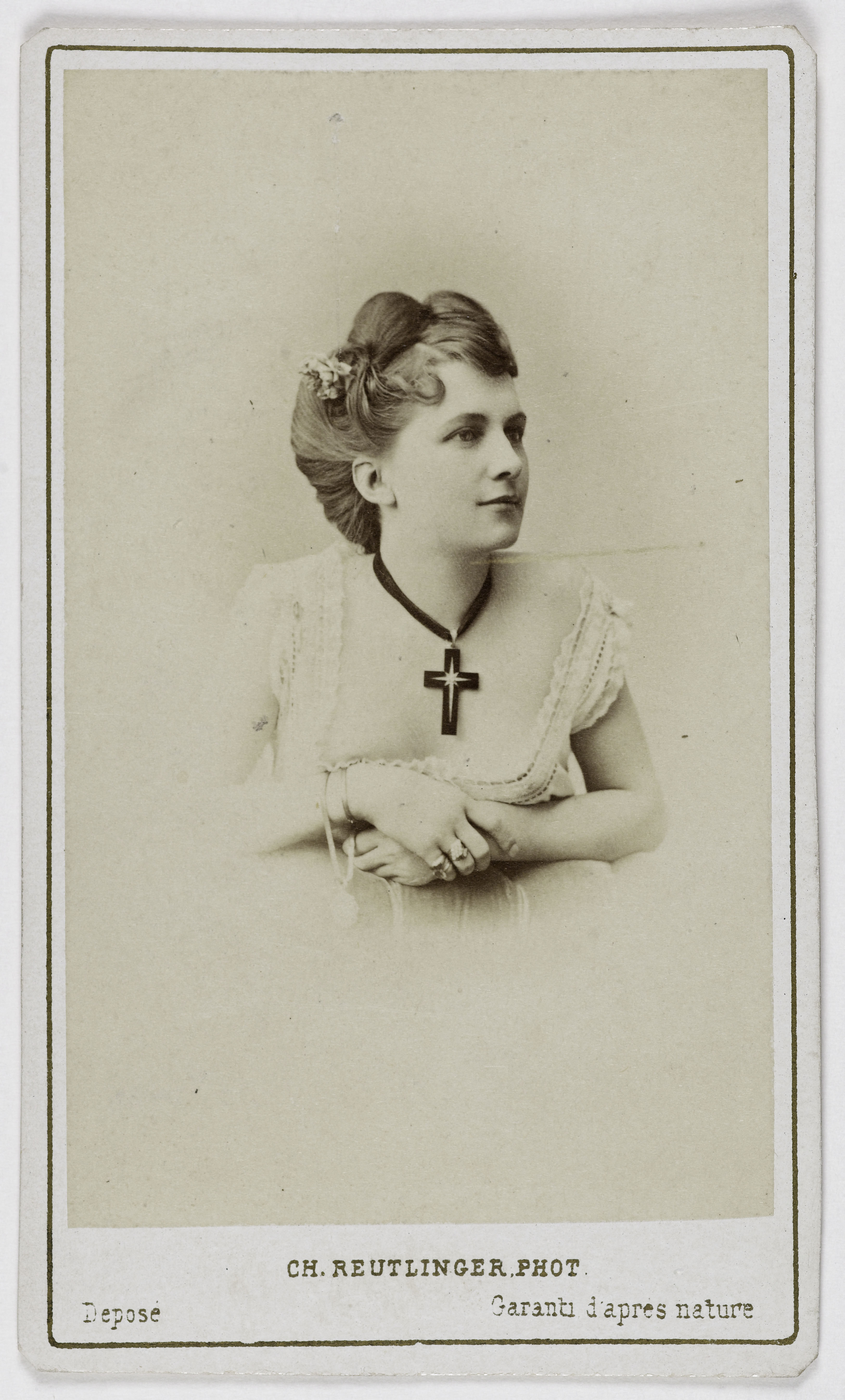 Charles Reutlinger, Portrait d'Henriette Drouard, (actrice aux théâtres de Variétés et de la Gaîté)