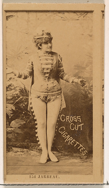 W. Duke, Sons & Co., Card Number 154, Miss Jarbeau, from the Actors and Actresses series (N145-2) issued by Duke Sons & Co. to promote Cross Cut Cigarettes