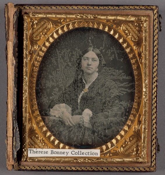 Unknown, [Portrait of a Seated Woman in Fancy Dress]