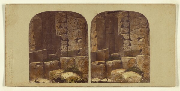 London Stereoscopic and Photographic Company, Sectional View of the Basaltic Columns, Giant's Causeway, County of Antrim. [Ireland]