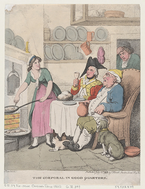 Thomas Rowlandson, The Corporal in Good Quarters