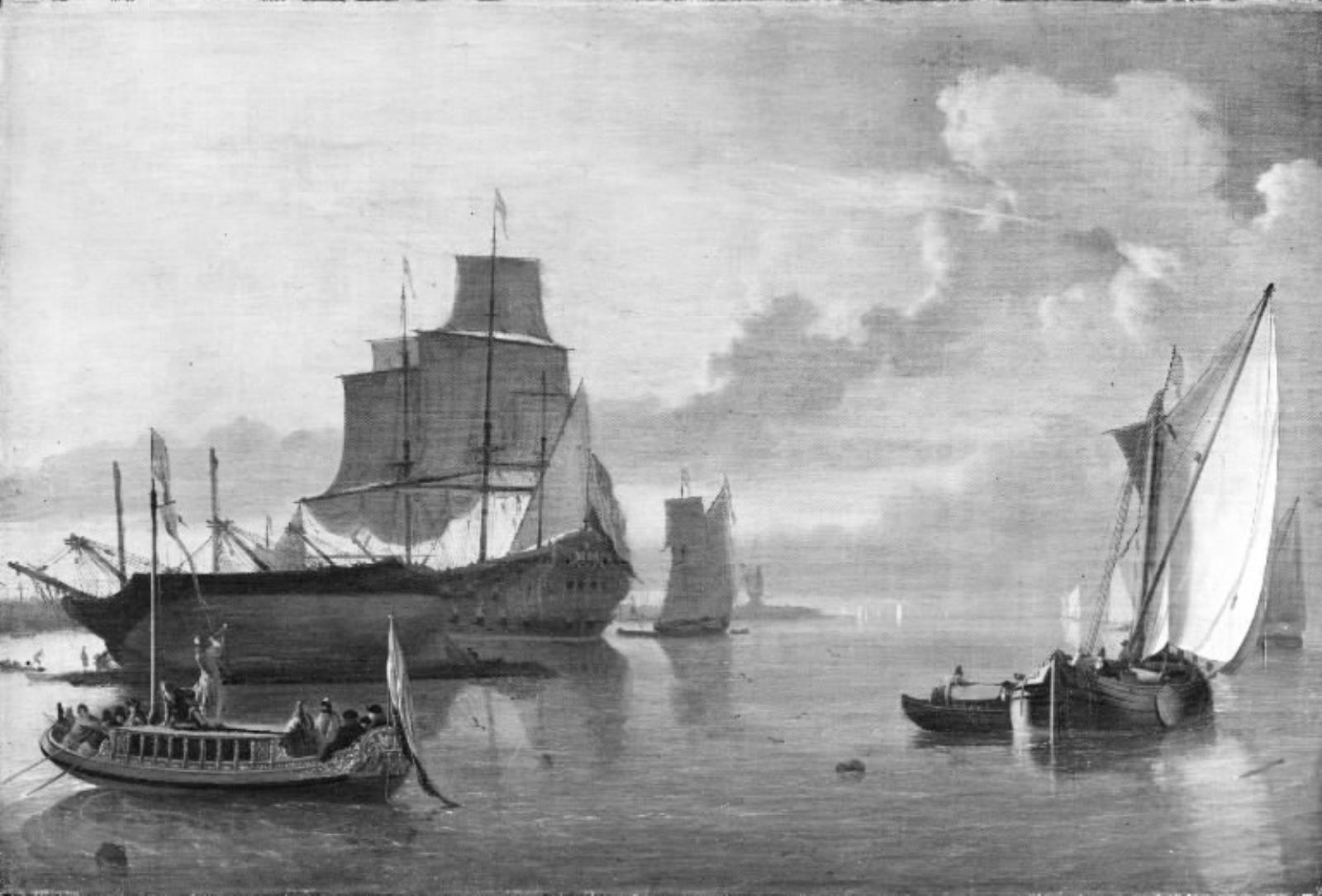Ludolf Bakhuizen, Aften, i baggrunden Amsterdam