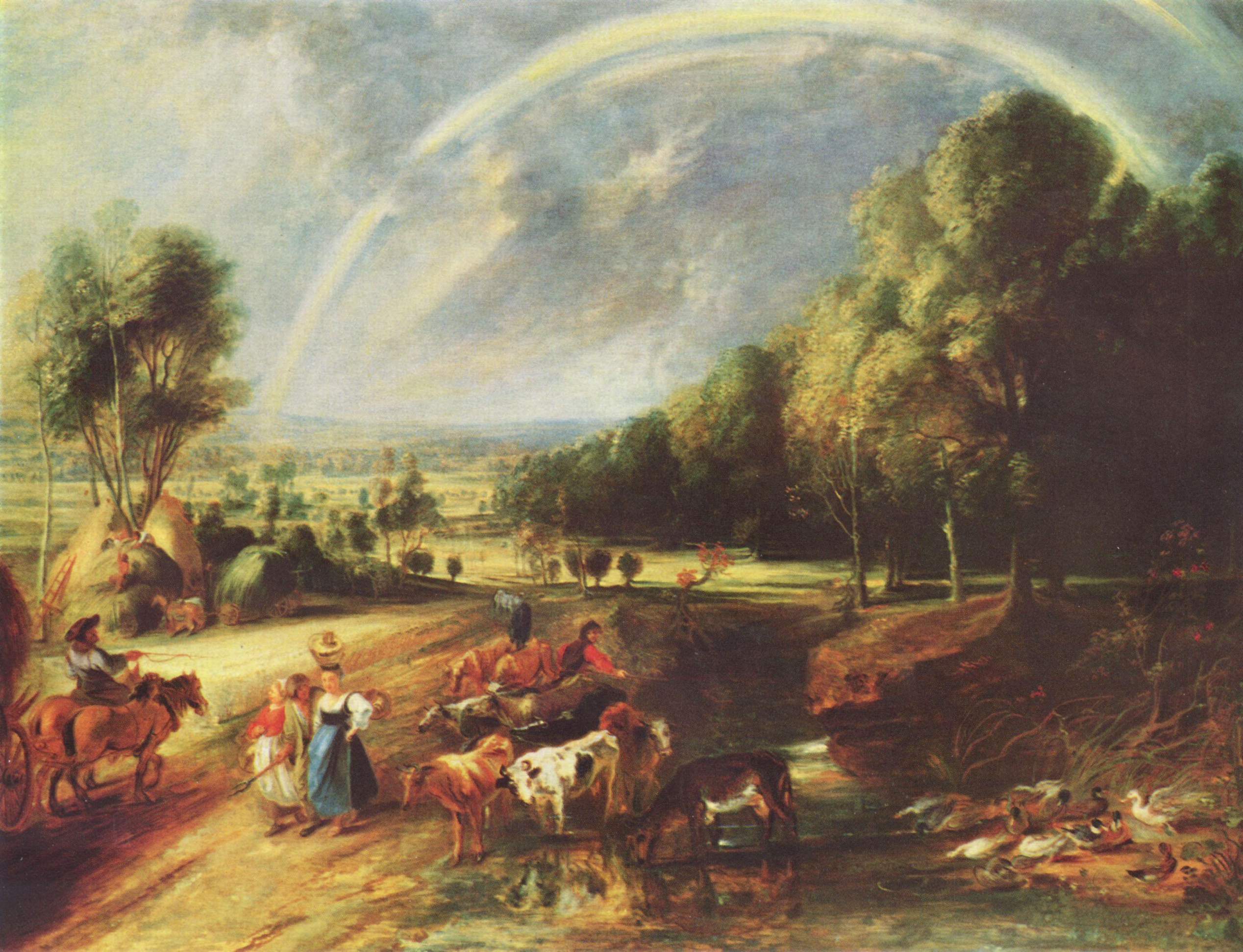 Peter Paul Rubens, The Rainbow Landscape (1640)