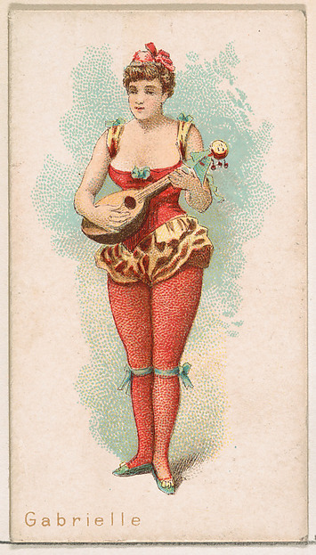 William S. Kimball & Company, Gabrielle, from the Ballet Queens series (N182) issued by Wm. S. Kimball & Co.