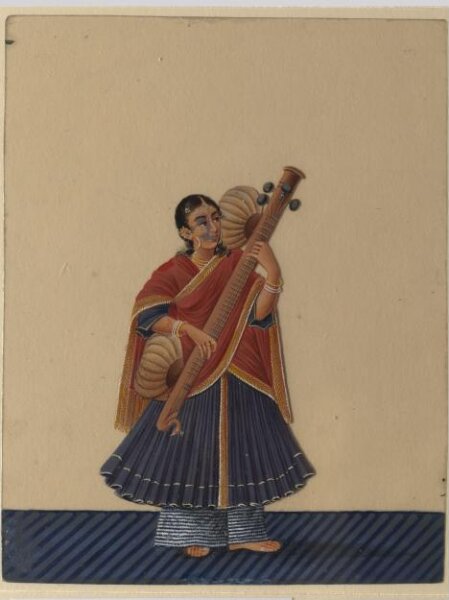 Unknown, One of twelve drawings of musicians and dancing-girls.