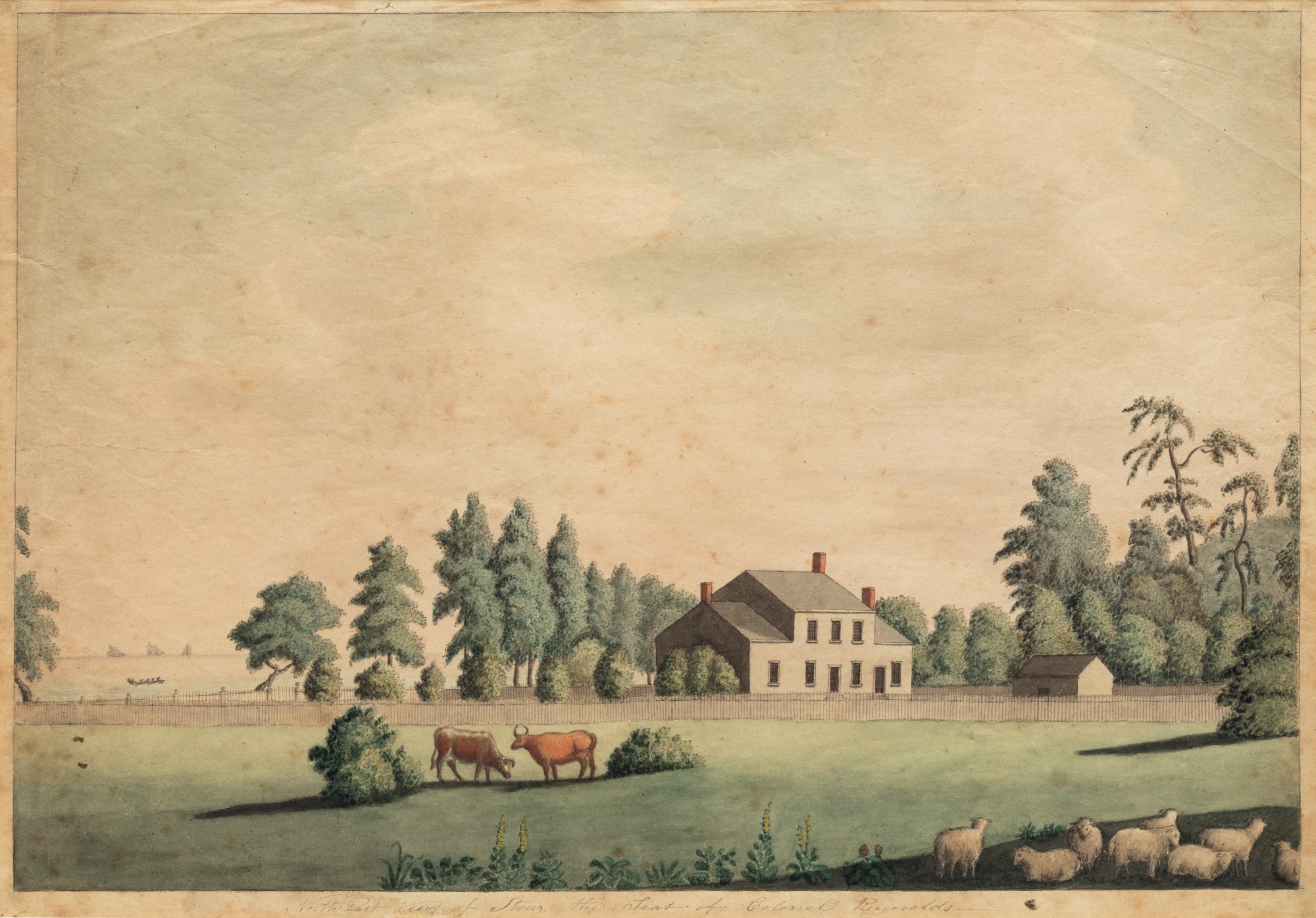 Catherine Reynolds, Northeast View of Stowe, the Seat of Colonel Reynolds