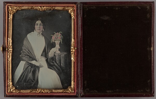 Unknown, [Portrait of a Seated Woman Wearing a Brooch]