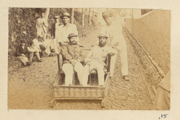 Unknown, [Group portrait with carro de cesto]