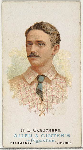 Allen & Ginter, Robert Lee "Bob" Caruthers, Baseball Player, from World's Champions, Series 1 (N28) for Allen & Ginter Cigarettes