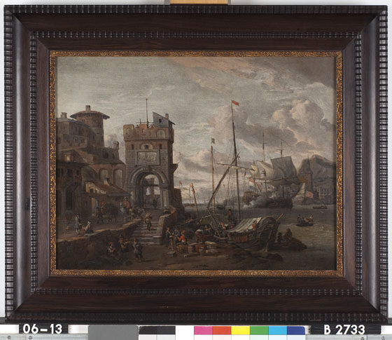 Abraham Storck, An Italian harbor
