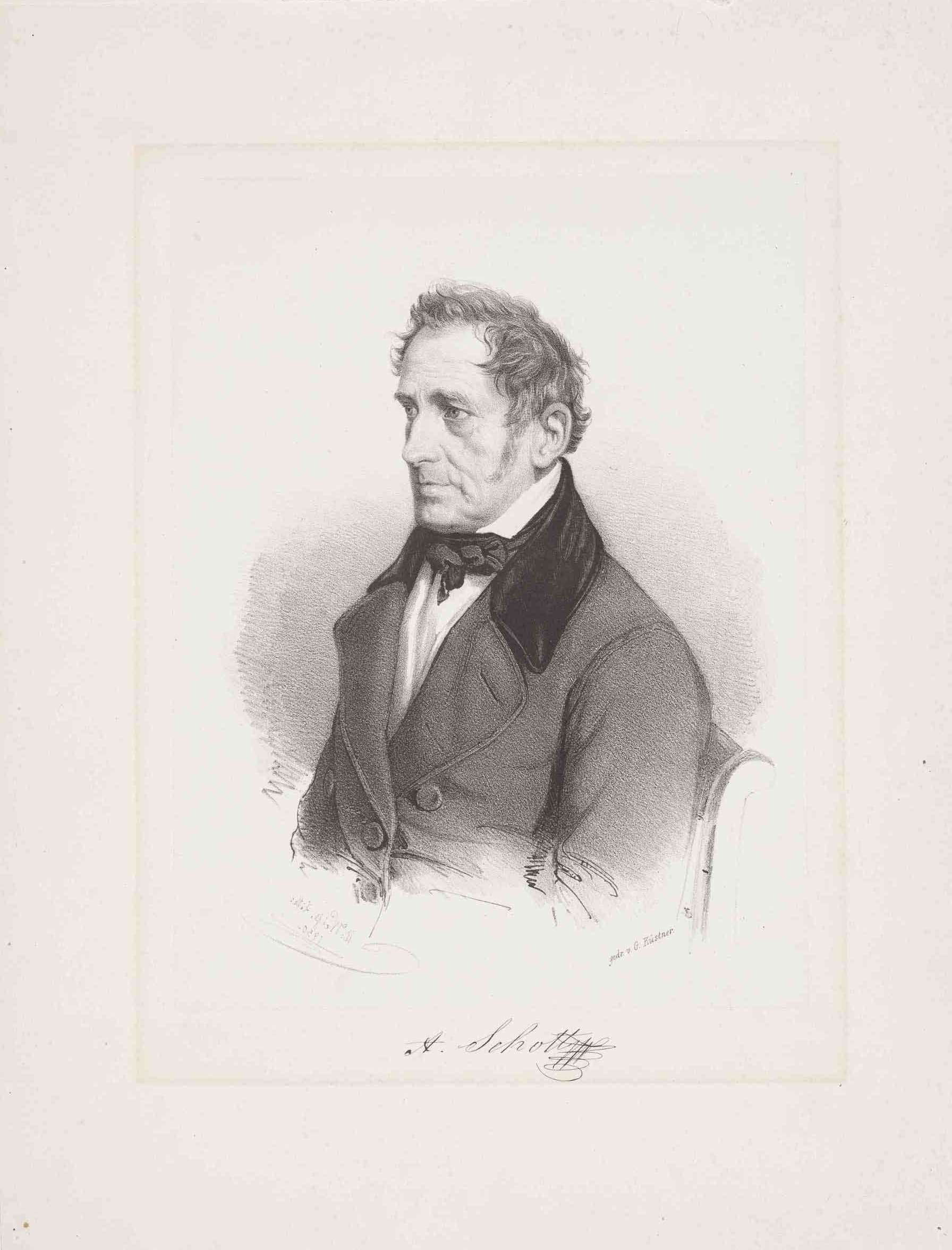 Gottfried Küstner, Bildnis Albert Christian Friedrich Schott