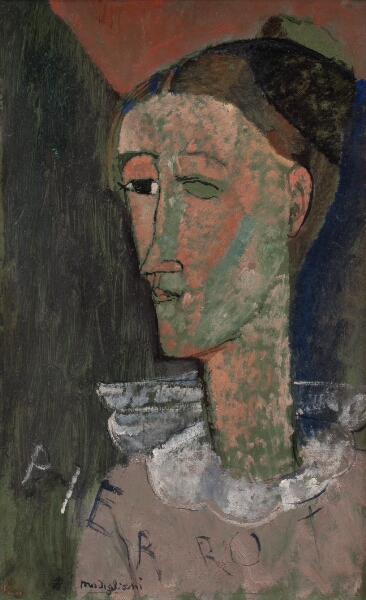 Amedeo Modigliani, Selvportræt som Pierrot