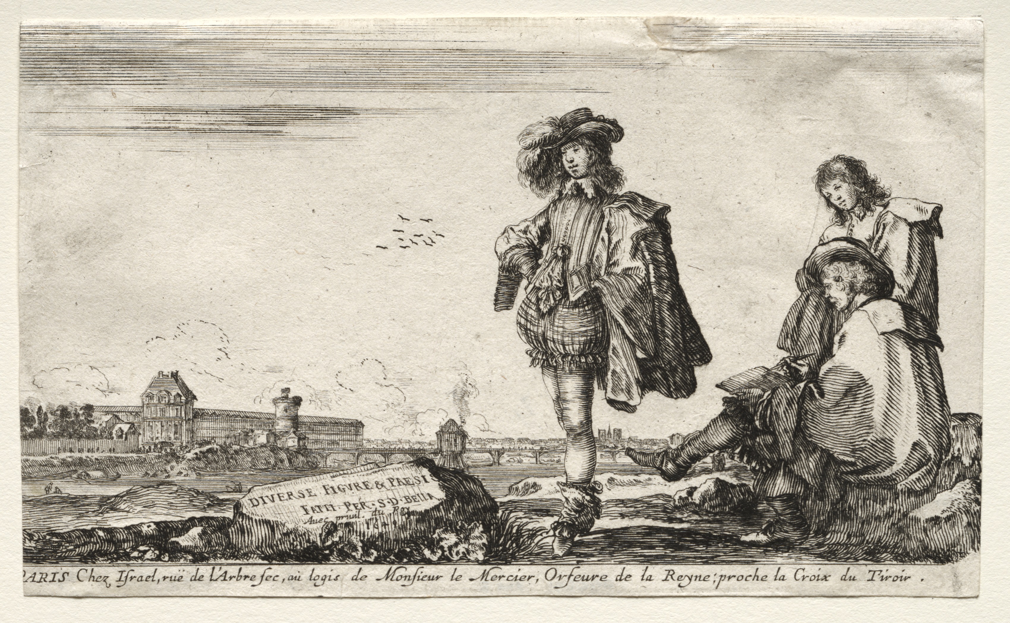 Stefano Della Bella, Various Figures and Landscapes
