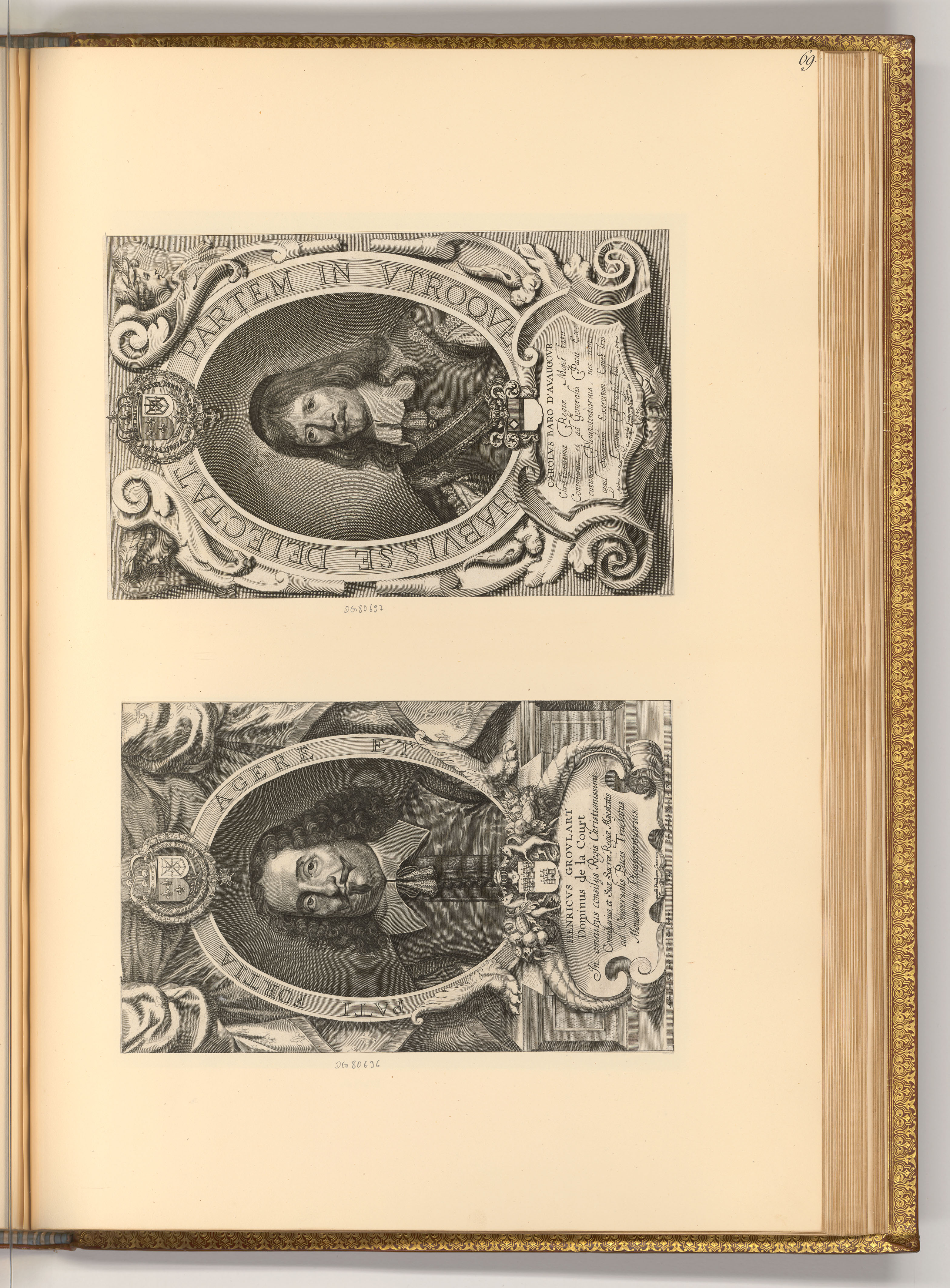 CornelisGallederJüngereII, Porträt Henri Groulart; Carolus Baro D'Avaugour