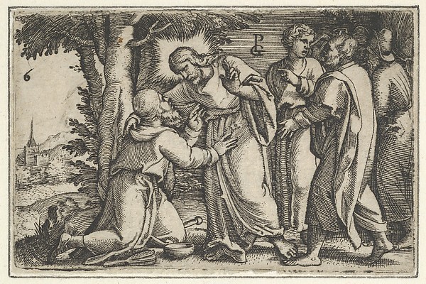 Georg Pencz, Christ Healing the Leper, from The Story of Christ