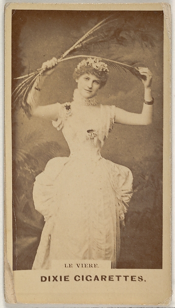 Allen & Ginter, Le Viere, from the Actors and Actresses series (N45, Type 7) for Dixie Cigarettes