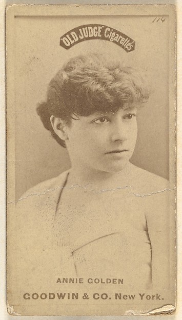 Goodwin & Company, Annie Golden, from the Actors and Actresses series (N171) for Old Judge Cigarettes
