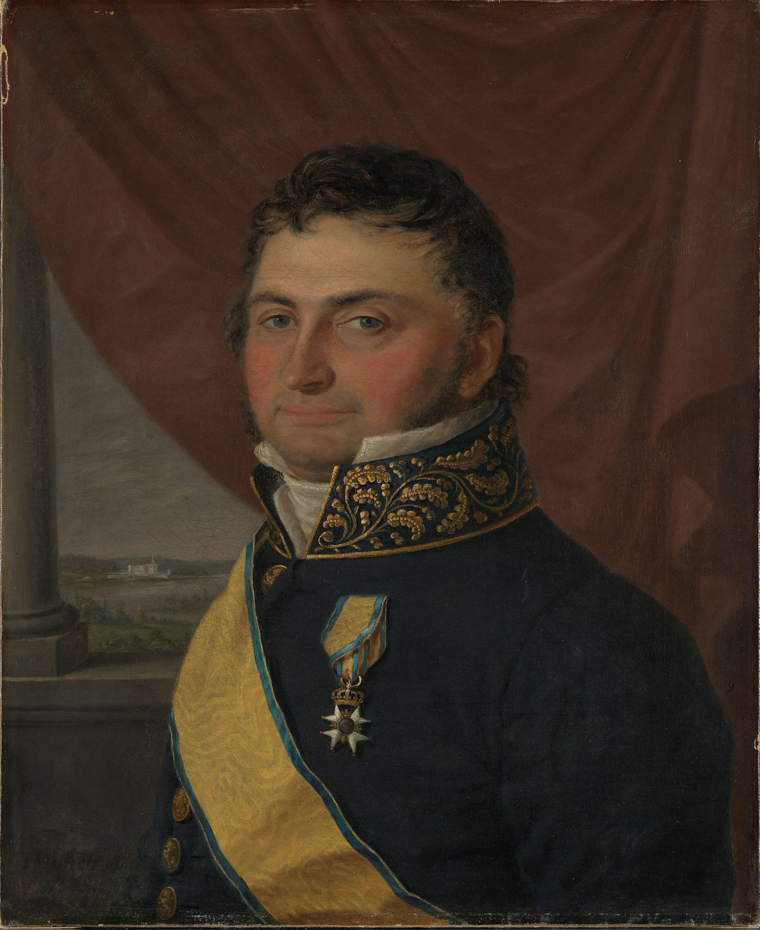 Jacob Munch, Portrait of Cabinet Minister Nicolay Johan Lohmann Krog