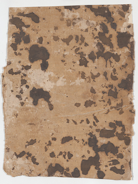 Anonymous, Sheet with overall splotchy pattern